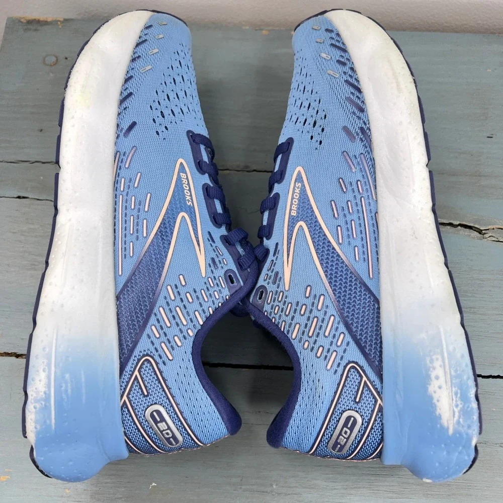 Brooks Glycerin 20 Womens Running Shoes Blue Peach 1203691B478 Size 8 Medium B